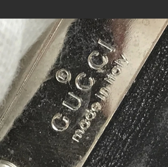 Gucci Authentic 6 Black Leather Key Case Silver Hard Ware - Picture 6 of 12